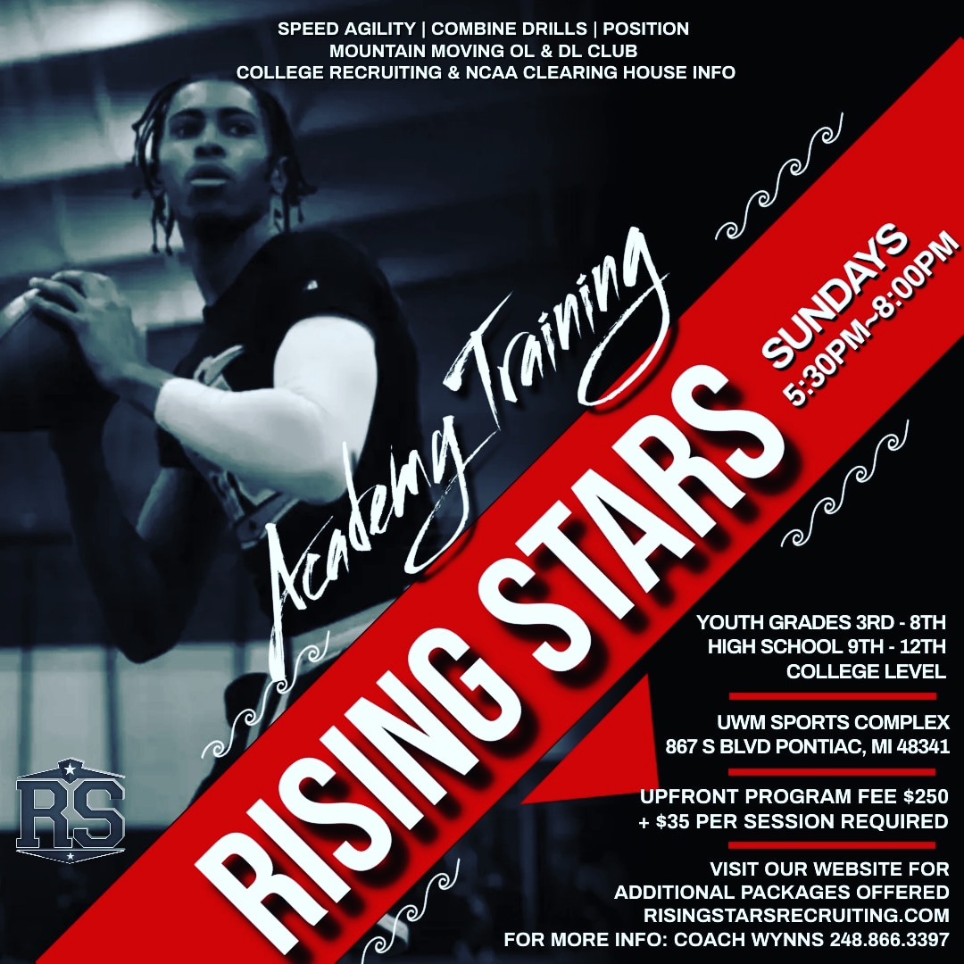 Rising Stars Academy (@risingstars6) on Twitter photo Rising Stars Summer Bus Tour mtg rescheduled to Apr 19th.
Reminderโฌ๏ธโฌ๏ธโฌ๏ธโฌ๏ธโฌ๏ธโฌ๏ธ
Rising Stars Academy Training today <a href="/5/">Reserved</a>:30pm UWM Sports Complex, Pontiac.
โก๏ธUpfront program fee $250 + $35 per training session required.
Sign up online...
risingstarsrecruiting.com Rising Stars Summer Bus Tour mtg rescheduled to Apr 19th.
Reminderโฌ๏ธโฌ๏ธโฌ๏ธโฌ๏ธโฌ๏ธโฌ๏ธ
Rising Stars Academy Training today <a href="/5/">Reserved</a>:30pm UWM Sports Complex, Pontiac.
โก๏ธUpfront program fee $250 + $35 per training session required.
Sign up online...
risingstarsrecruiting.com