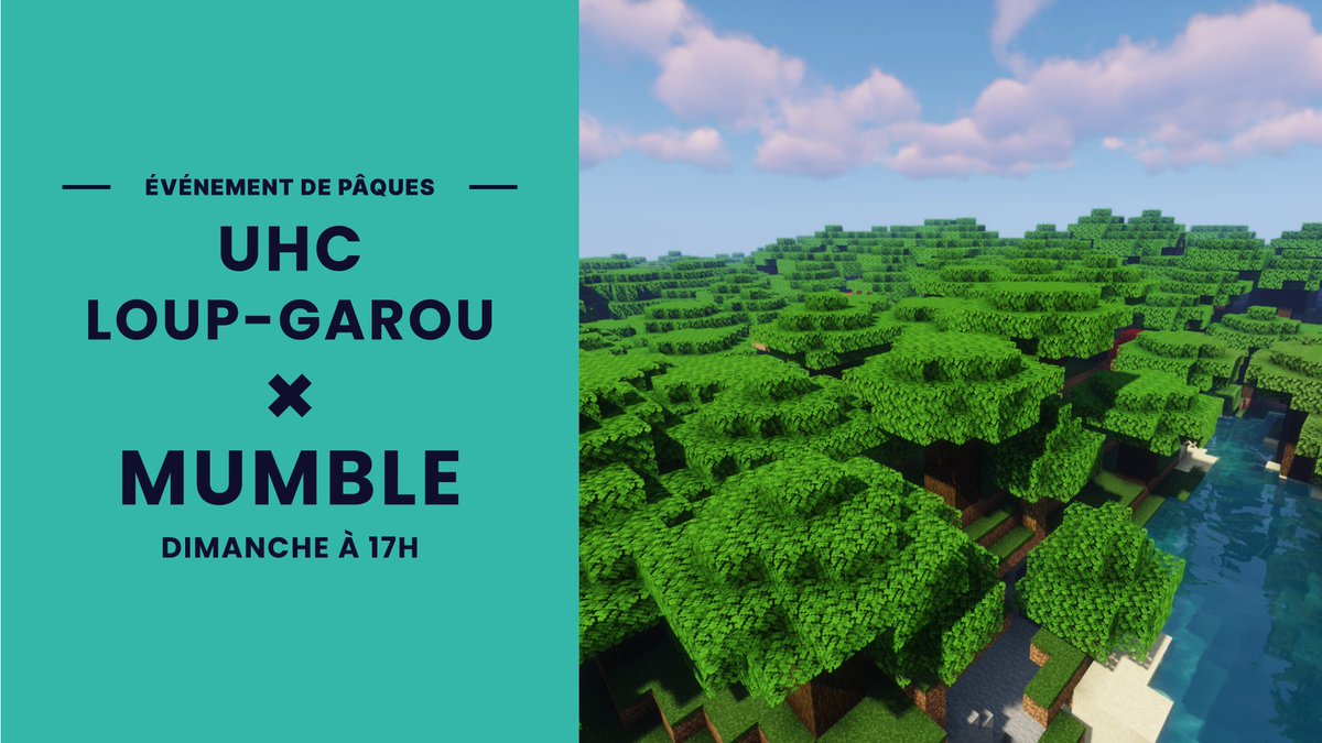 Erisium's tweet photo. 🐰 EVENT PÂQUES 🐰

🐇 Rejoins nous à 17h pour conclure cette semaine de Pâques sur Erisium !

L'heure est à la stratégie pour l'#event LG UHC 🐺

➡️ https://t.co/Jd4VzOwmfj https://t.co/rUwoqJpmHW