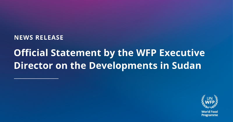 WFPChief's tweet photo. This is a moment of great tragedy for the @WFP family. I am heartbroken to confirm that three of our team members have lost their lives in the ongoing conflict in #Sudan, while two others are severely injured.

I demand immediate steps to guarantee the safety of those who remain.