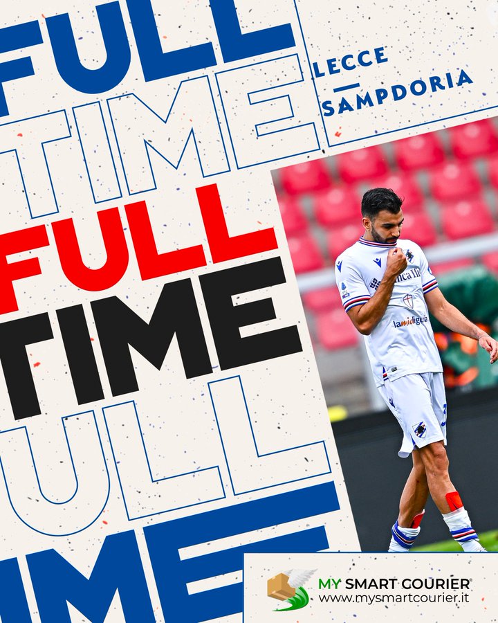 ⏹ | FULL TIME

It's all over here. Samp claim a point after Jese equalises towards the end of today's encounter.

#LecceSamp 1⃣-1⃣

#SerieATIM

#FORZADORIA 🔵⚪🔴⚫⚪🔵