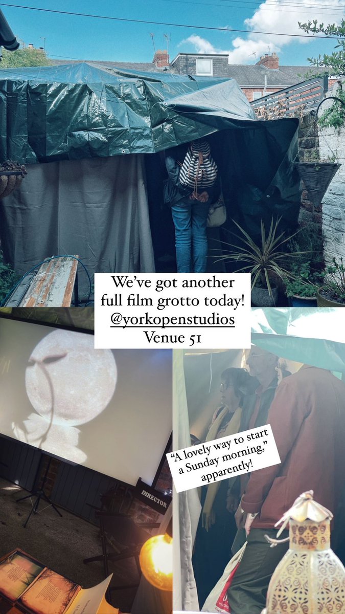 We’ve got another full film grotto today at <a href="/YorkOpenStudios/">YorkOpenStudios</a> Venue 51 .
Film poetry written by me, to footage shot over 5 decades ago.