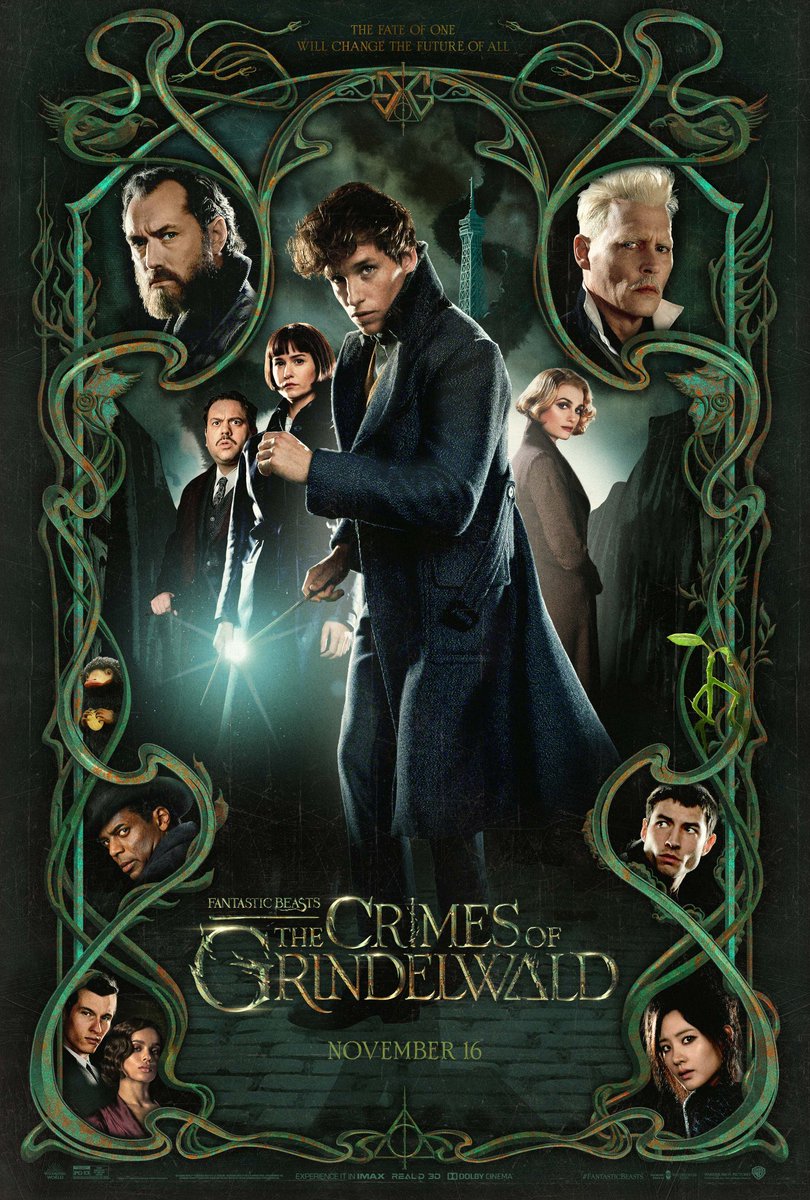 eveneechan's tweet photo. quote tweet with a movie poster that lives rent free in your head🎬
Fantastic Beasts alternate/Comic-Con poster version are the best poster concept from them 😩
FB1: American Art Deco
FB2: French Art Nouveau https://t.co/8ime5iT12Y