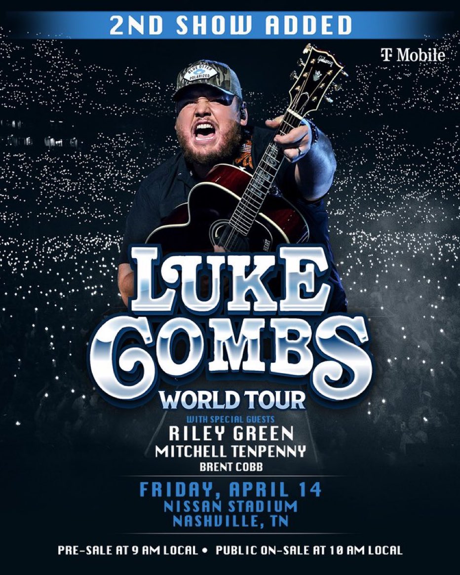 Yooooo,
If T swift can manage 3 sold out nights in Tampa, I think Luke Combs can too. make this go viral! Like and share! WE NEED MORE THAN 1 night in Tampa Bay <a href="/lukecombs/">Luke Combs 🎤</a>
