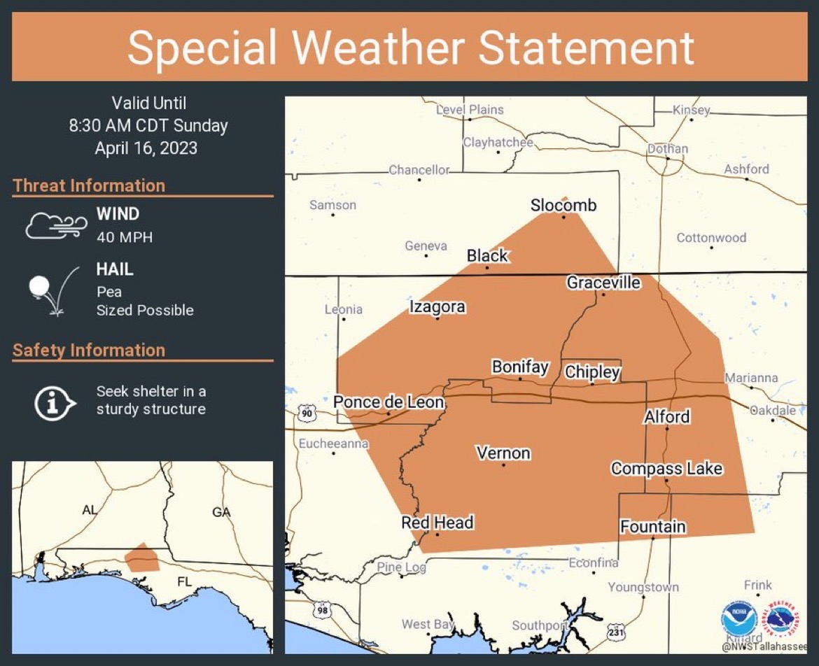 on Twitter "A special weather statement has been