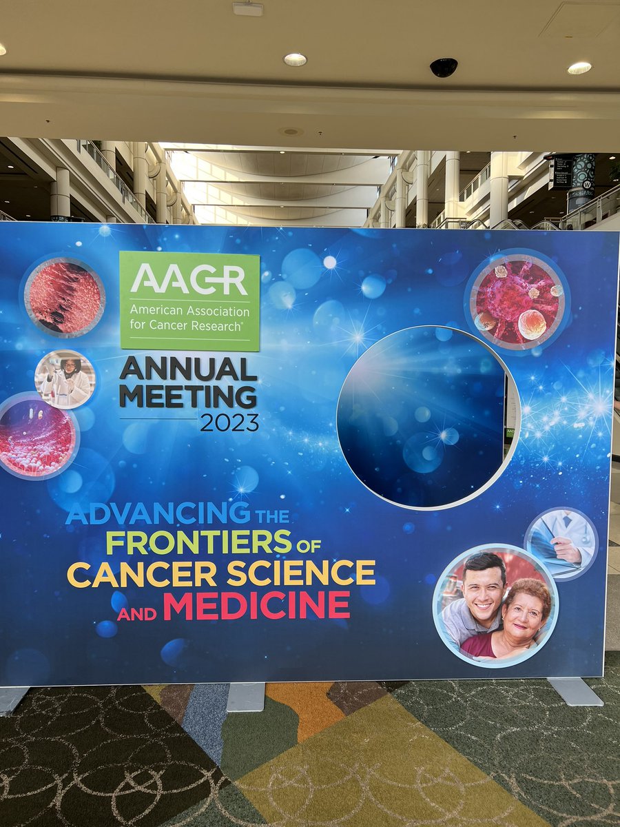 Here we are! #cancerresearchsaveslives #AACR23