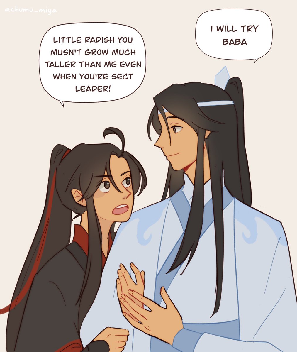 sect leader lan sizhui who grew much taller than his baba 
#mdzs #weiwuxian