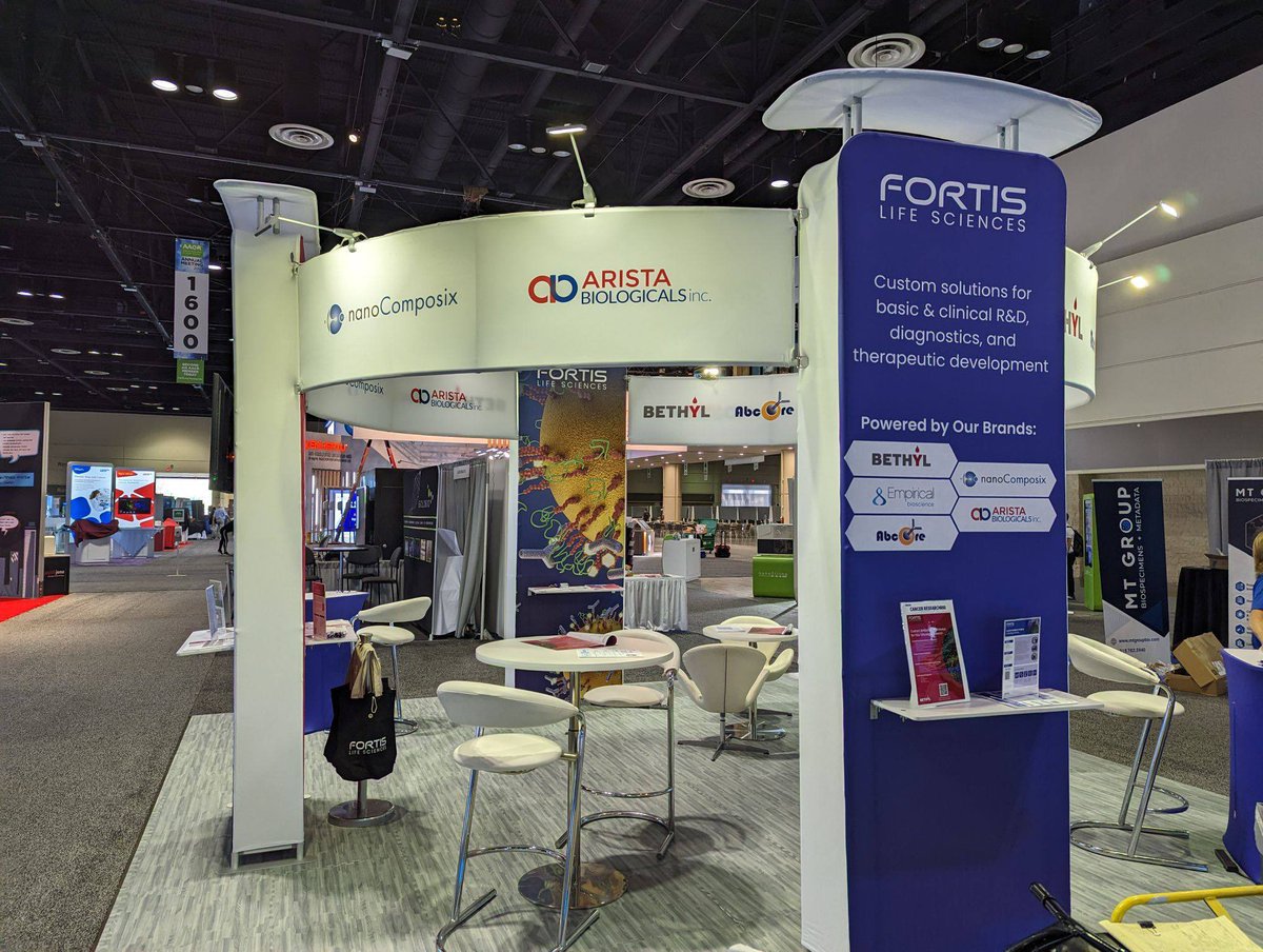20x20 Tension Fabric Display for Fortis Life Sciences at AACR 2023 Annual Meeting.  #aacr2023 #tensionfabricdisplays #exhibitboss  #tradeshowdisplay       

exhibitboss.com