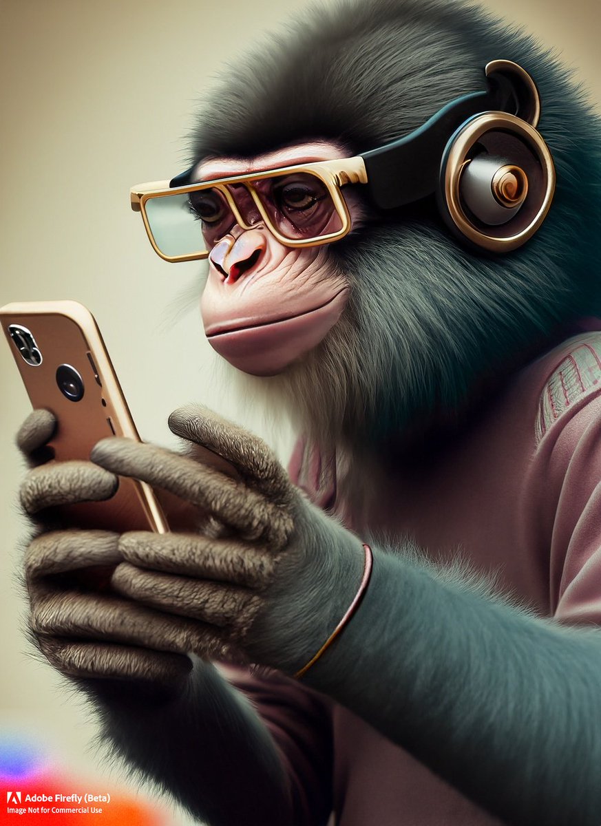 karlavidal's tweet image. Prompt no alt 🐒 #adobefirefly #adobecreativeeducator