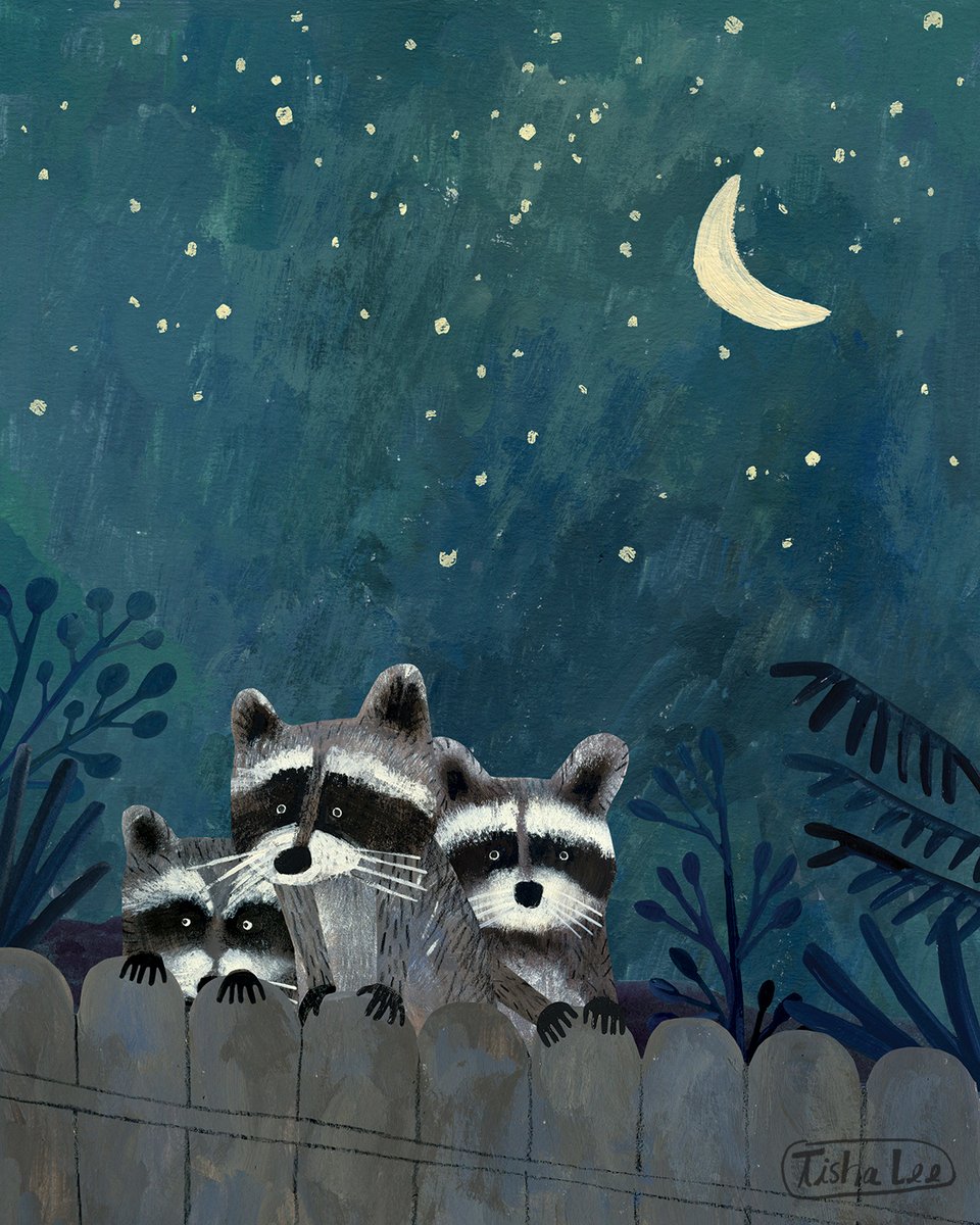 lillarogers's tweet photo. Love this illustration of a gaze (or nursery) of raccoons under a crescent moon by Tisha Lee (@tishalee_art).
This image is available for licensing.
#tishalee #lillarogers #lillarogersstudio #art #illustration #artagent #editorial #editorialillustration #magazineillustration #m https://t.co/vjAo4HLvGl