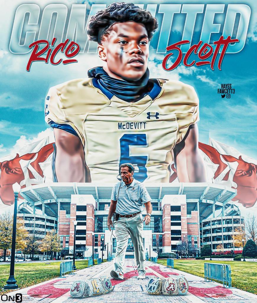 Rico_Scott1's tweet image. Roll Tide @HolmonWiggins @FBCoachWolf @Hayesfawcett3 #Rolltide