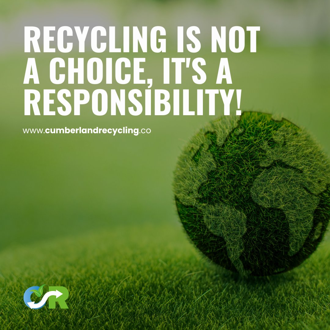 We all have a responsibility to protect our #planet 🌎 for #futuregenerations! 

#CumberlandRecycling #WasteManagement #Recycling #Manufacturing #Logistics #packagingwaste #Accountability #BusinessRecycling #IndustrialRecyclingCompany #IndustrialRecycling #RecyclingPrograms