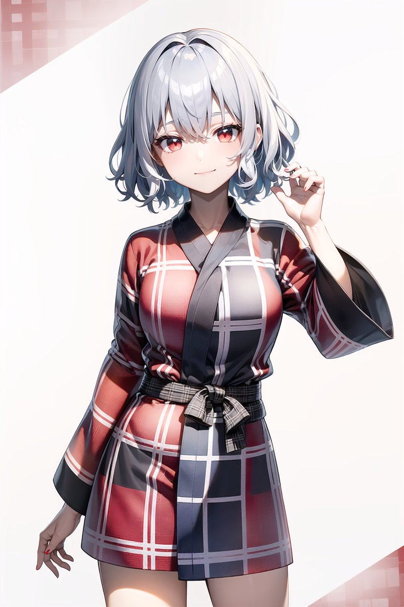 着物の模様研究（チェック柄）
Kimono pattern research (checkered)
