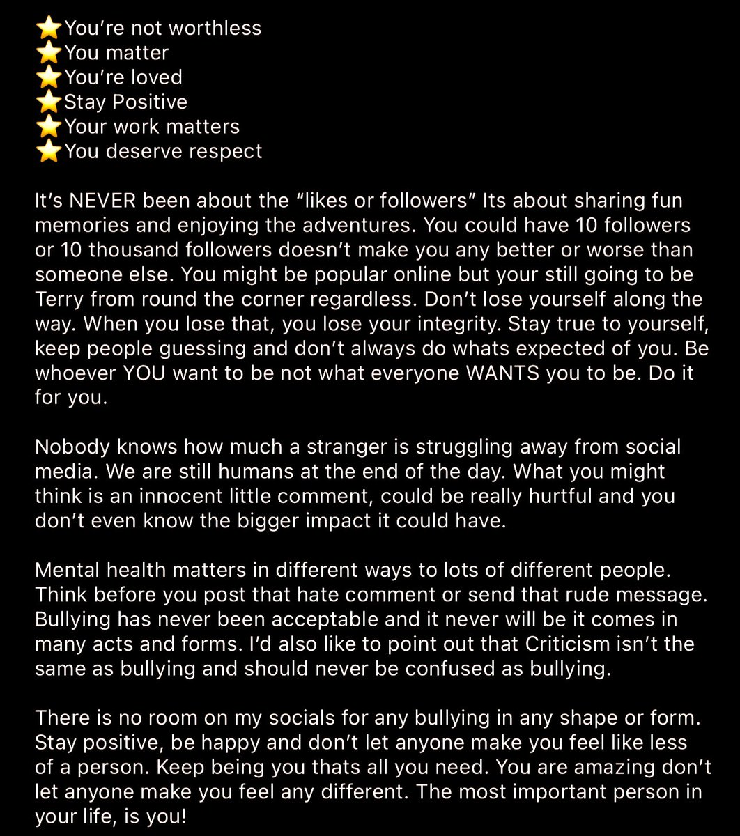 #MentalHealth really is important! Life can be a struggle but by putting yourself and your needs first you can take a step closer to a happier you. 💜💙

#mentalhealthmatters #youmatter #yourworthit #youareloved #youmatter #promotepositivity #staystrong #createdonthate