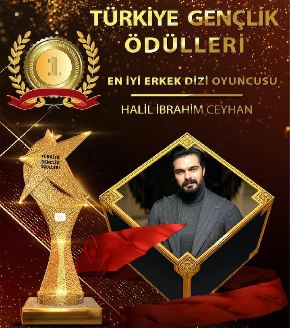 huyde12's tweet photo. Türkiye Gençlik Ödülleri'nde "EN iyi erkek dizi oyuncusu" ödülünü #HalilİbrahimCeyhan kazandı 💥 https://t.co/DhQaGLevx9