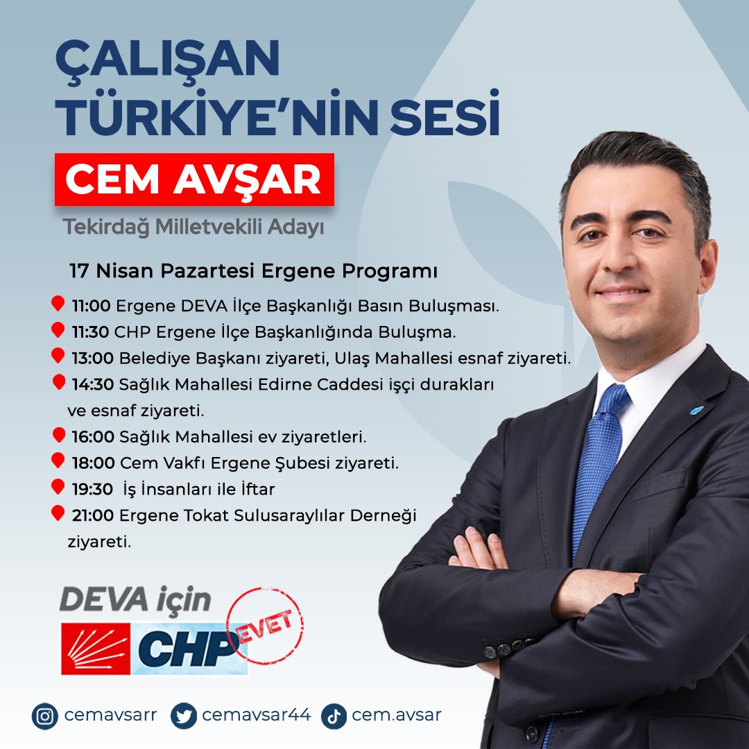 🗓️17 Nisan Pazartesi

📍 Ergene’deyiz…