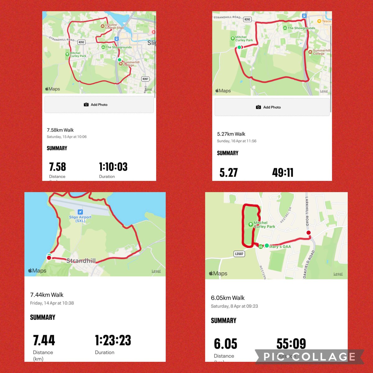 Company on my walk today! Just over 52km walked now, I will keep going to do as many as I can to raise money for <a href="/sligorovers/">Sligo Rovers</a> in memory of my Dad ❤️ #50kmChallenge any support appreciated idonate.ie/fundraiser/Dei…