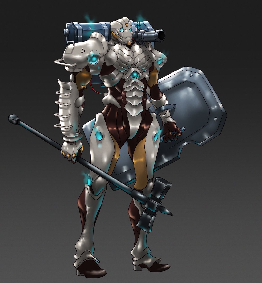 IngloriousBards's tweet photo. Vessel
Warforged Cleric

"A 7ft tall construct made of wood, platinum, and steel, with gears and cogs whirring as he moves. Inherited by the young gnome artificer Fiona Tumbelpot, Vessel serves as her trusty steampunk mount and divine protector.

Voice by: Christopher Smith https://t.co/rvWutC8dDF