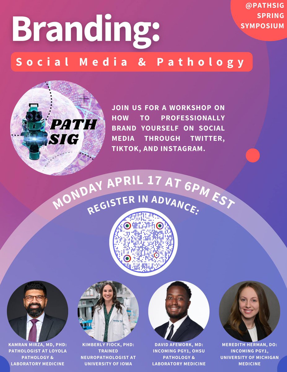 MeredithKHerman's tweet photo. Who's ready to learn how to create their professional brand on social media? 
RSVP for tomorrow's event to get started: https://t.co/1kgQMsDDY6 

#SoMeSavvy #MyPathBrand #PathBrandPro #ThisisSoMe #PathBrand101 #MySoMe #PathTwitter  #MedStudentTwitter #NewtoSoMe https://t.co/u5dMGkgGqZ