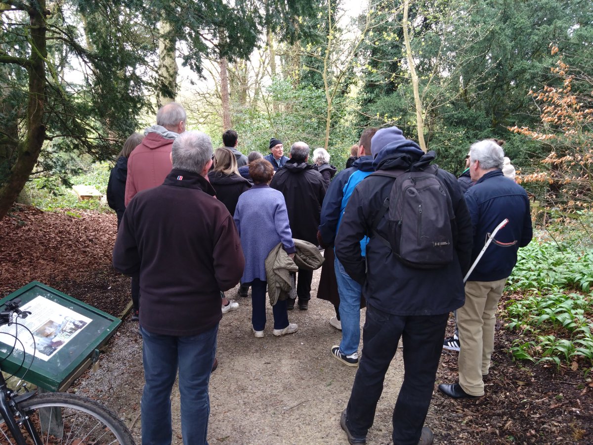 WatkinSociety's tweet photo. Continuing our #watkinwalk into Rose Hill woods with Geoff, @WatkinSociety chair, leading the way @WatkinRoseHill #northenden https://t.co/0tF56LWlCC