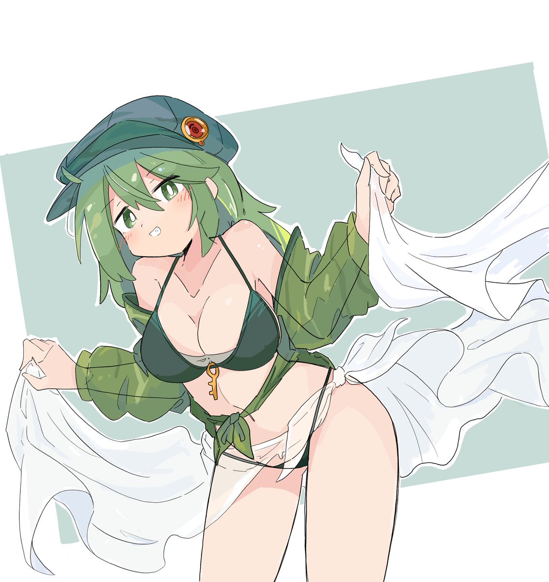「水着たかねちゃん(一応センシティブつけとくね) 」|たったにのイラスト