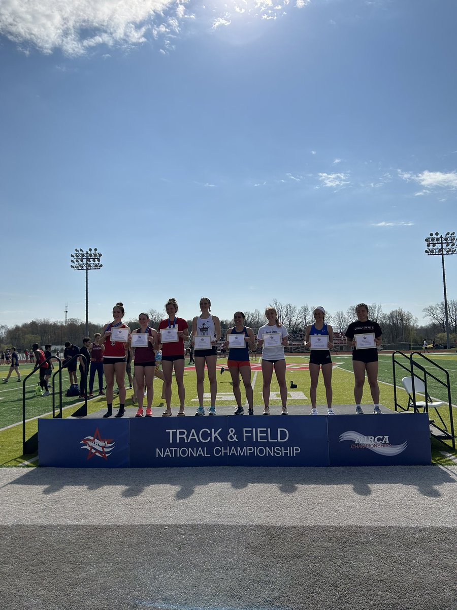 Our first All American was Kaya Yanagisawa in the 400 hurdles! She ran 1:14.89 and finished 8th overall 🏆