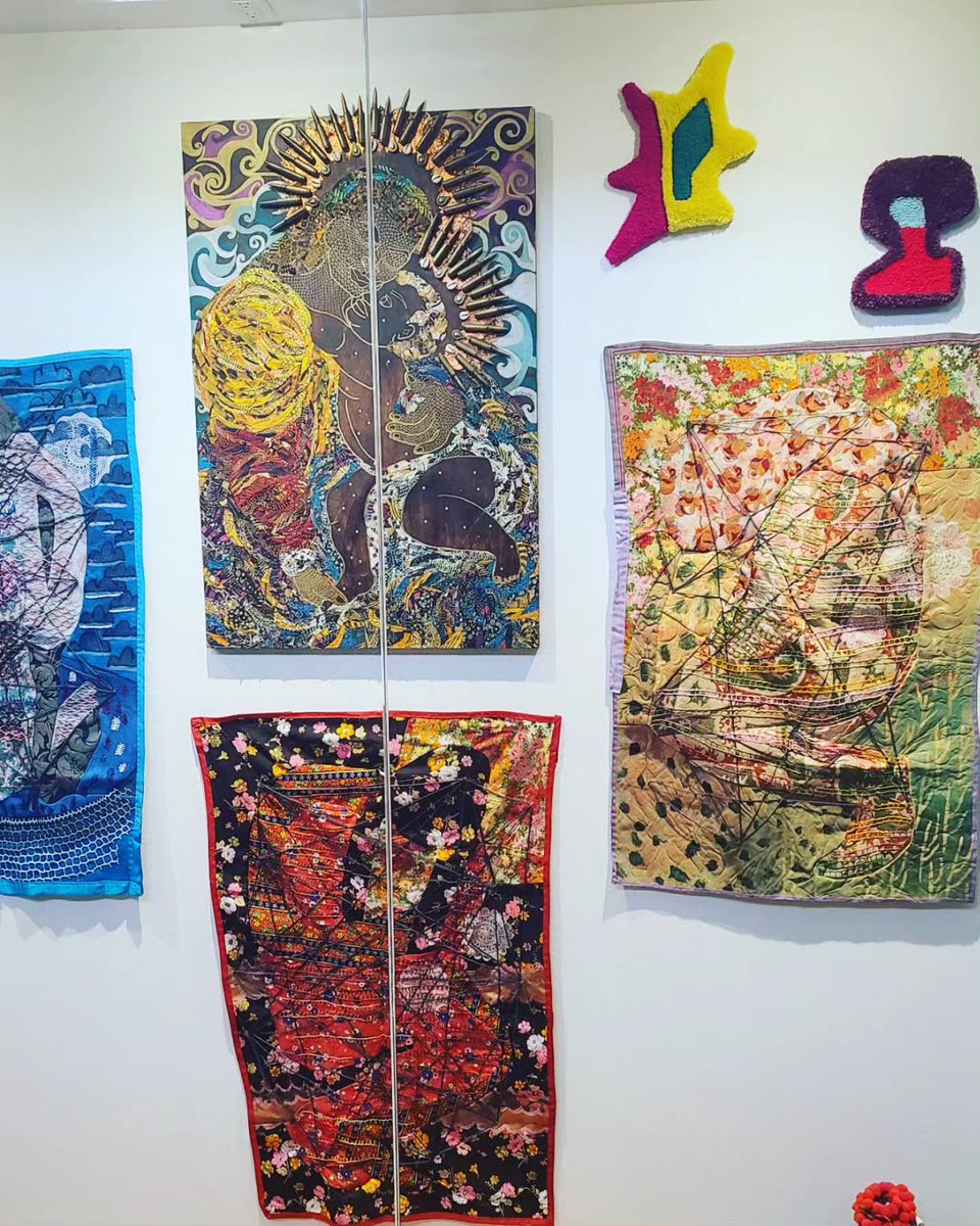 ShopApanaki's tweet image. Ready for an art-filled journey? #UncommonThreads, Being Scene 2023 exhibition is now open!⁣ Tangled Art Gallery vitrines.⁣

#TangledArtGallery invites you to explore this captivating exhibition. Be sure to visit us today!
#uncommonthreads #beingscene2023 #textileart #madartist