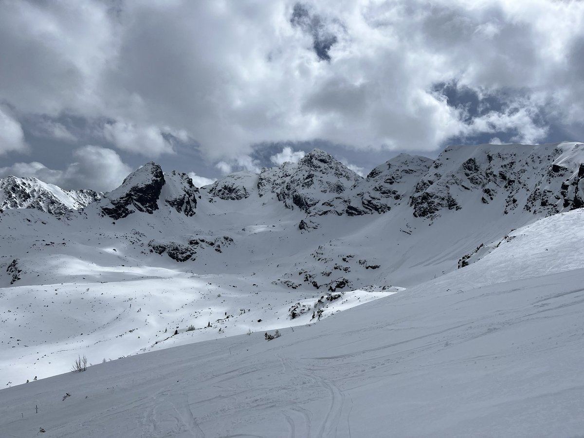 Skitouring in Tatra Mountains.