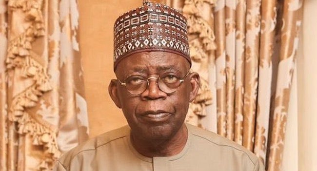 MikaelCBernard's tweet photo. Merely looking at Tinubu, it’s obvious he’s not a Yoruba man. There’s nothing Yoruba in that face. It’s pretty obvious.

His direct father is Fulani, the Tinubu family he uses their name, is Kanuri. His passport is Guinea. 

There’s nothing Yoruba about Tinubu, this man just bought up the elite of an entire tribe, and installed himself as their leader.

Same thing he did in Guinea, Gambia and God knows where.

This is why Afenifere rejected him with all their might, as they knew he is an impostor. 

Just look at this face and tell me if this is the looks of a Yoruba man.