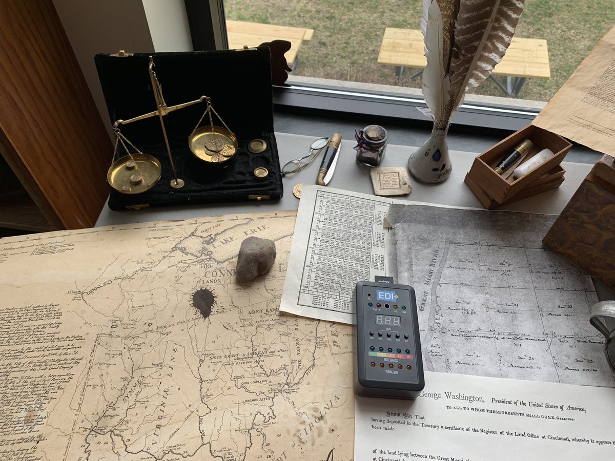 From last investigation: Using historically-accurate replicas and actual artifacts as trigger objects with an EDI+ to record any atmospheric changes. #ghostsofohio #ghosthunting #ghosthuntingequipment #triggerobjects #ghostresearch #ohioshistorichaunts