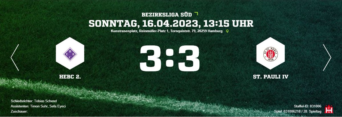 SPSouthEndScum's tweet photo. YESSS!!! BIG away point for @fcstpauli4 vs 5th in the table HEBC II and finally, even temporarily (Wilhelmsburg have one game in hand), out of the relegation zone after ages! Fuck off, we're not going back there, super work!!! 😎👊🏾🎉🍻🏴‍☠️ #fcsp #fcsp4

ℹ️: https://t.co/2Y4TIklE0M https://t.co/DBxdLiTvDC