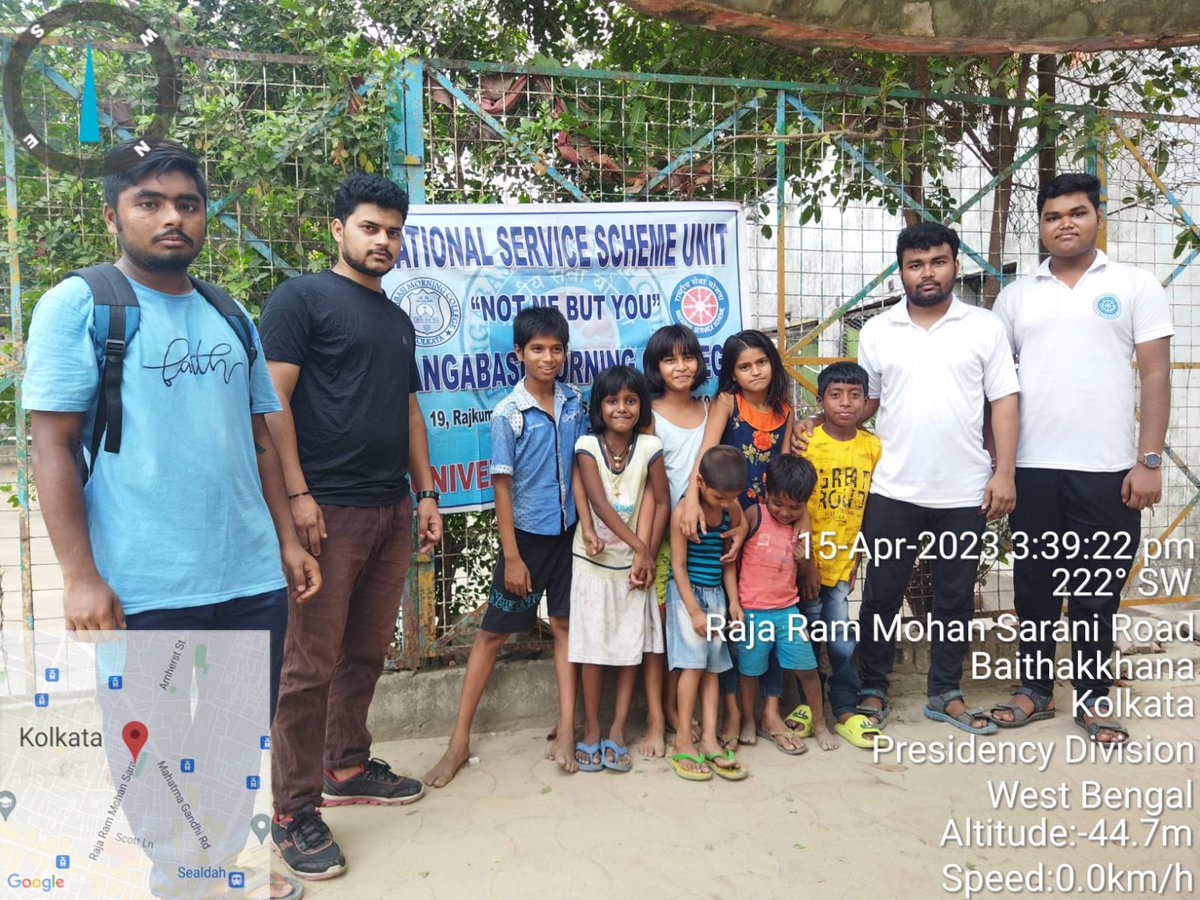 NssMorning's tweet photo. DATE-15/04/2023
NSS unit of Bangabasi Morning College continues weekly free education session for street children at Sealdah area. #nssbmc @_NSSIndia @ConnectingNss @YASMinistry @rdnss_kolkata @pankajsinghips https://t.co/MRG9Mhd8Qj