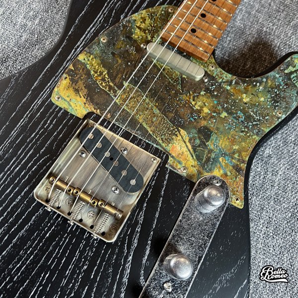 BellaRomeoMusic's tweet photo. Patrick James Eggle Oz-t in Grained Black. Just look at that brass pickguard! In stock. #stratocaster #strat #6string #ernieball #guitar #guitarworld #guitarlife #guitarsofinstagram #instaguitar #guitarsarebetter #patrickjameseggle https://t.co/jiB694BO2O