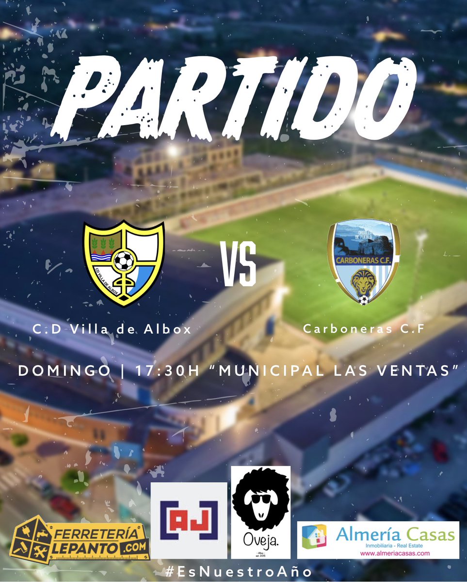AlboxCDV's tweet photo. MATCH DAY!!  

🏟️ Las Ventas
🆚 Carboneras C.F
⏰ 17:30H https://t.co/LzVgZpboEE