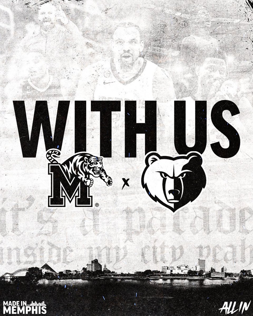 MemphisFB's tweet image. 𝗠𝗲𝗺𝗽𝗵𝗶𝘀 vs errrrbody.

Good luck to the @memgrizz as they begin their playoff run today‼️

#ALLIN x #BigMemphis