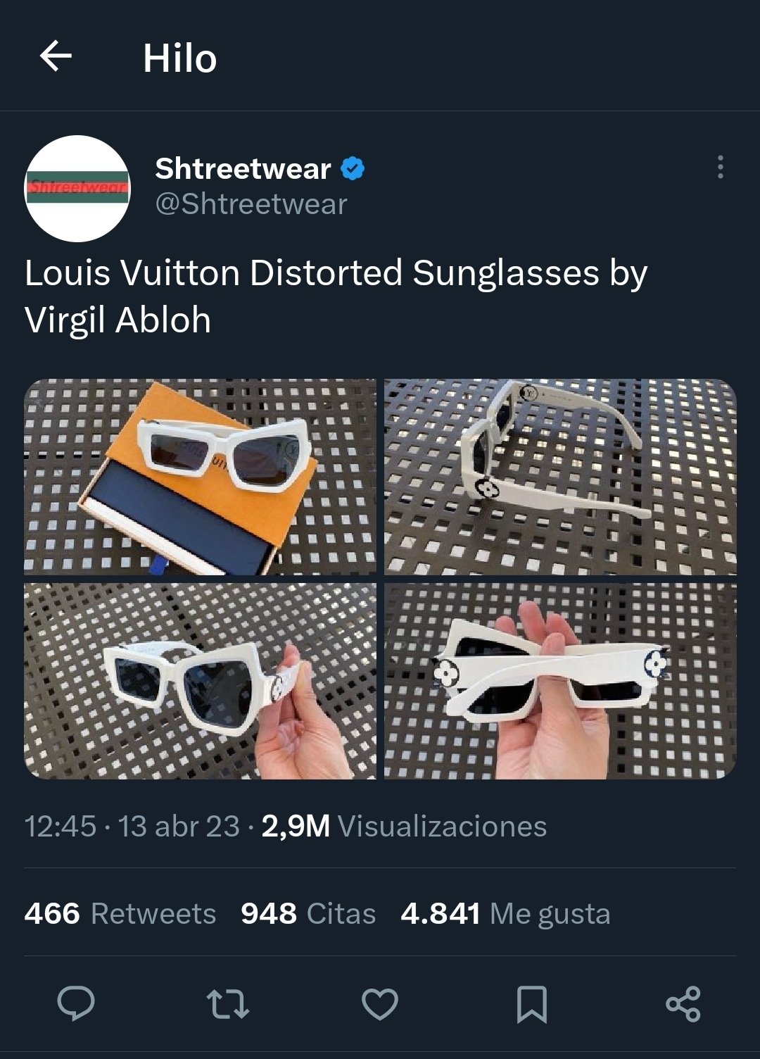 Shtreetwear on X: Louis Vuitton Distorted Sunglasses by Virgil