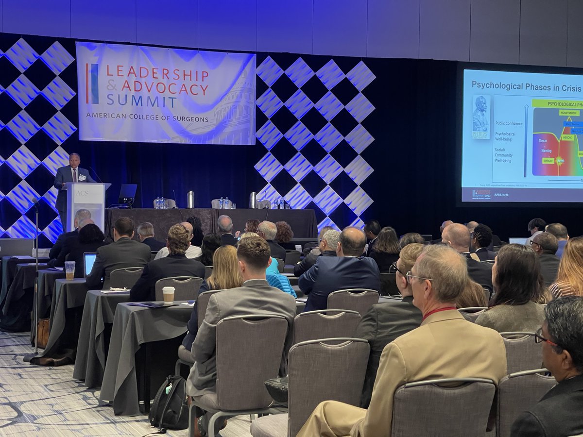 American College of Surgeons (@amcollsurgeons) on Twitter photo "What's the pathway or roadmap to success in American surgery? People who can get work done are the people you need to lead organizations. You can make a difference and have an impact."
🎙️: <a href="/roberthiggins32/">Robert Higgins, MD, MSHA</a> | #ACSLAS23 "What's the pathway or roadmap to success in American surgery? People who can get work done are the people you need to lead organizations. You can make a difference and have an impact."
🎙️: <a href="/roberthiggins32/">Robert Higgins, MD, MSHA</a> | #ACSLAS23
