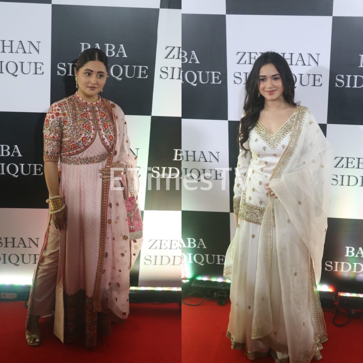 Rashami Desai and Jannat Zubair arrive in style at Baba Siddique’s grand Iftaar party. @TheRashamiDesai @jannat_zubair29 #rashamidesai #jannatzubair #etimestv