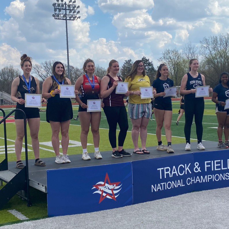 Payton Murphy took 3rd overall in discus! She broke the club record for the third time now with her throw of 33.94m 🏆🏆