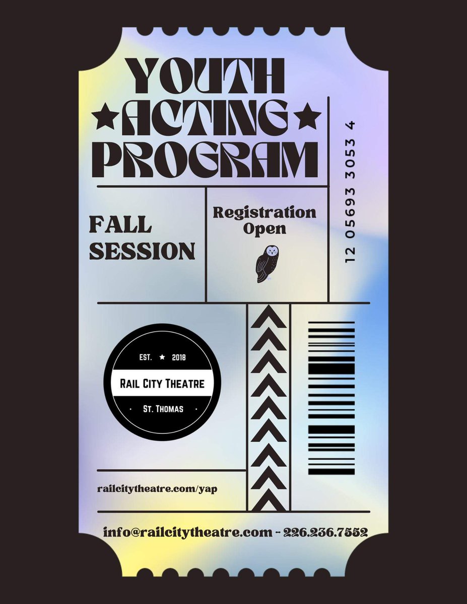 Register Today - railcitytheatre.com