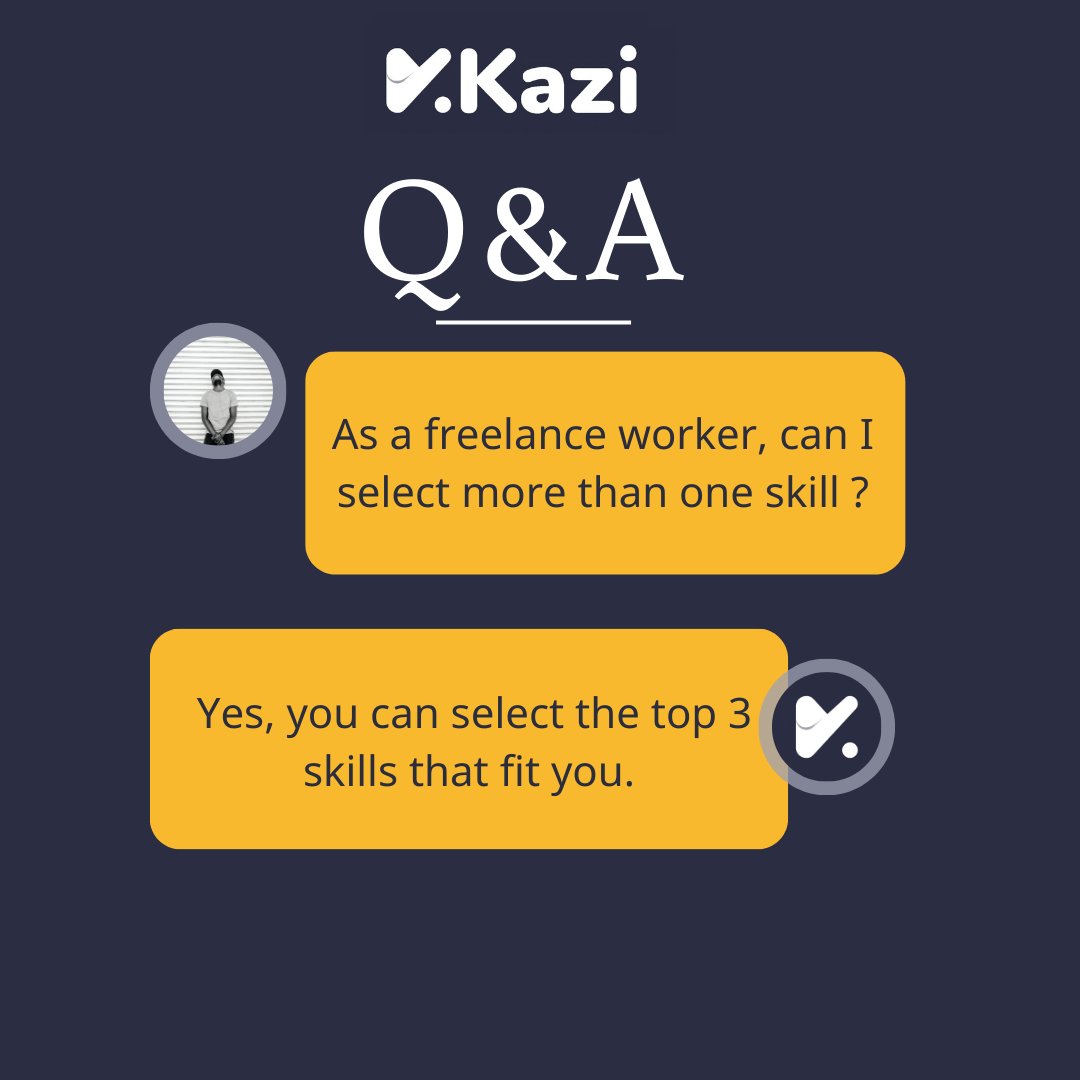 Quickly choose skills you are great at. Register today.

Link: play.google.com/store/apps/det…

#kazi #kaziapp #freelancelife #freelancer #serviceproviders #app #applytoday #KaziNiKazi #skills #skilledworker