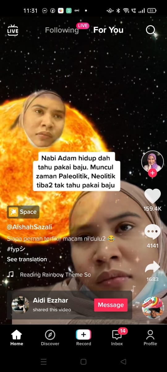 thepatriotsasia's tweet photo. "Betul Ke Nabi Adam Tak Pakai Baju?" 

Antara sebab kenapa ada Muslim susah nak percaya  sejarah manusia pra-sejarah ini adalah gambaran bahawa mereka tidak bertamadun hidup seperti chimpanzee di hutan. Kalau kita ubah pemikiran kita, insyaALLAH kita akan mula terbuka minda kita. https://t.co/eU1S1WfqXs