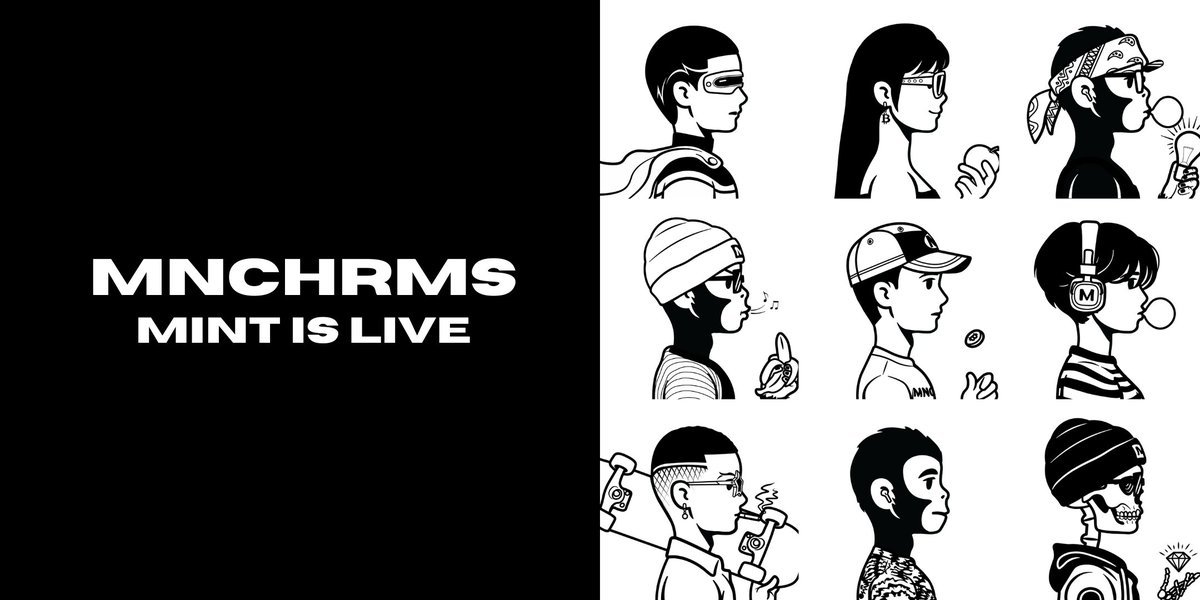 𝗢𝗻-𝗰𝗵𝗮𝗶𝗻. 𝗧𝗶𝗺𝗲𝗹𝗲𝘀𝘀. 𝗕𝗹𝗮𝗰𝗸 𝗮𝗻𝗱 𝗪𝗵𝗶𝘁𝗲. 𝗕𝗼𝗹𝗱.

𝗠𝗡𝗖𝗛𝗥𝗠𝗦 MINT IS LIVE.

mint.mnchrms.com

#Bitcoin #Ordinals