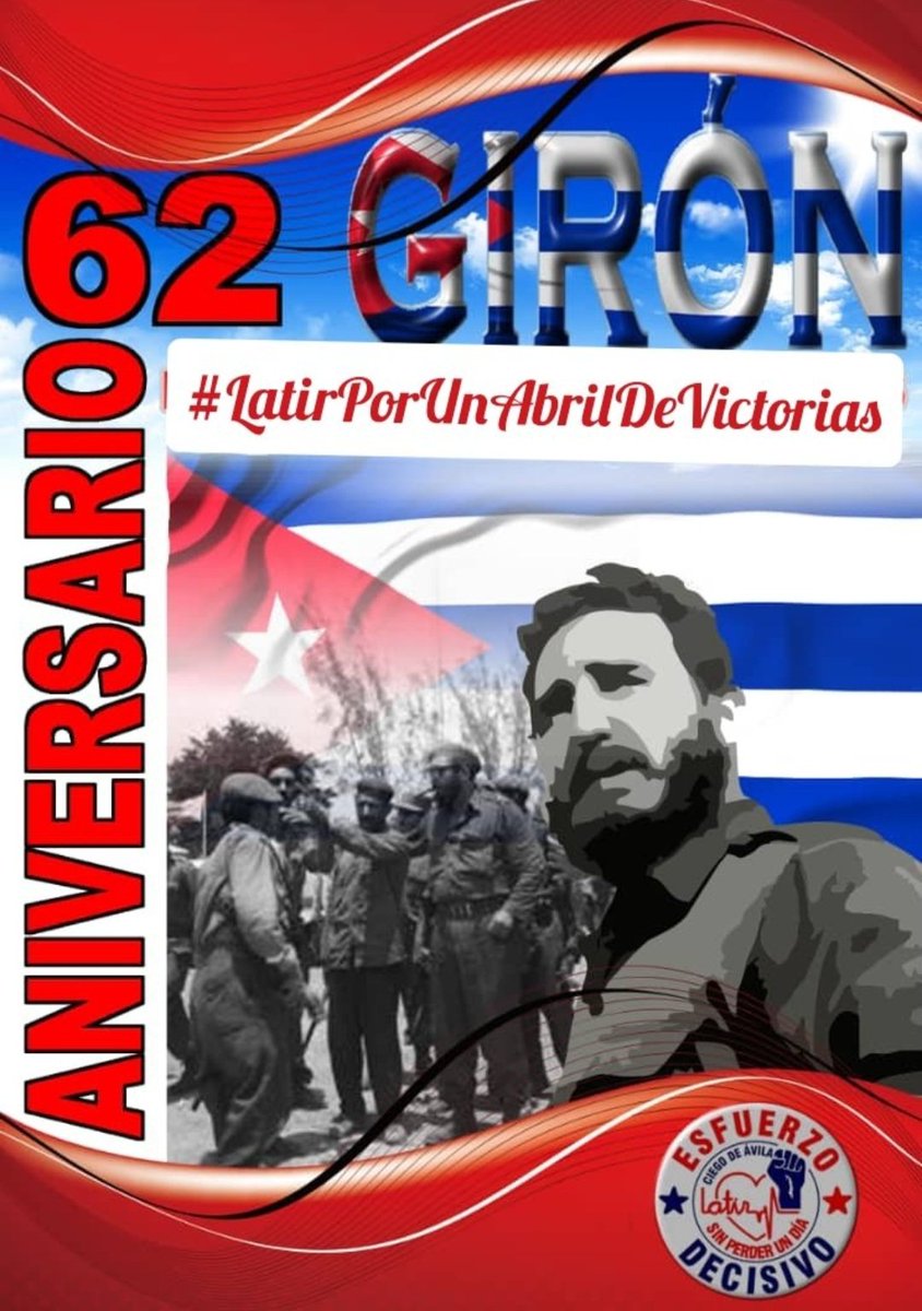 El #16deFebrero aniversario 62 de la Declaración del carácter Socialista de la revolución cubana; que hemos defendido a sangre y fuego, porque creemos que es sobre todo, la garantía de nuestra soberanía.  
#GironDeVictorias