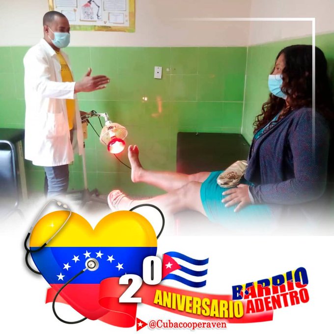Mientras unos envían, soldados, misiles y guerras, Cuba lleva personal médico, amor y solidaridad al mundo. #20AniversarioBarrioAdentro #CubaPorLaVida #CubaCoopera <a href="/cubacooperaven/">Brigada Médica Cubana en Venezuela</a> <a href="/MINSAPCuba/">Ministerio de Salud Pública de Cuba</a> <a href="/japortalmiranda/">José Angel Portal Miranda</a> <a href="/MinSaludVE/">MPPSalud</a> <a href="/MagaGutierrezV/">Magaly Gutiérrez Viña</a>