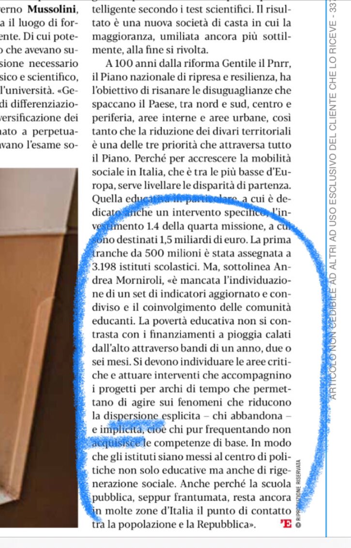 RossellaLatempa's tweet photo. Se si continua ad accreditare - @andreamorniroli- il costrutto di “dispersione implicita” inventato dall’INVALSI, si continuerà a credere che un problema complesso e multifattoriale come quello delle disuguaglianze educative possa essere risolto per via tecnocratica, e al ribasso https://t.co/RAC0iQKt3o