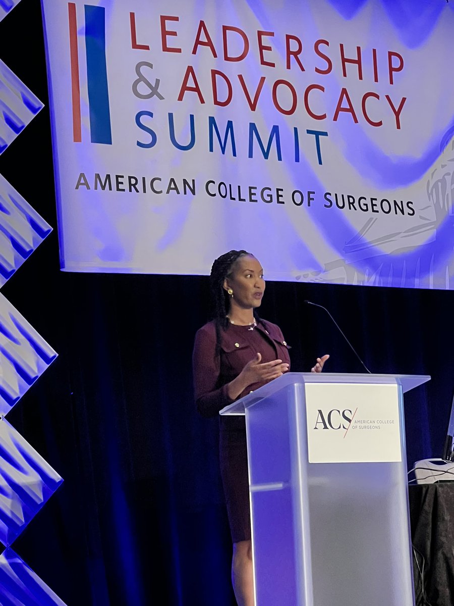 “You are our voice” —Dr @pturnermd, CEO + executive director @AmCollSurgeons, assoc prof @uchicagosurgery, + overall life goals embodied, at #ACSLAS23 👑 @RASACS