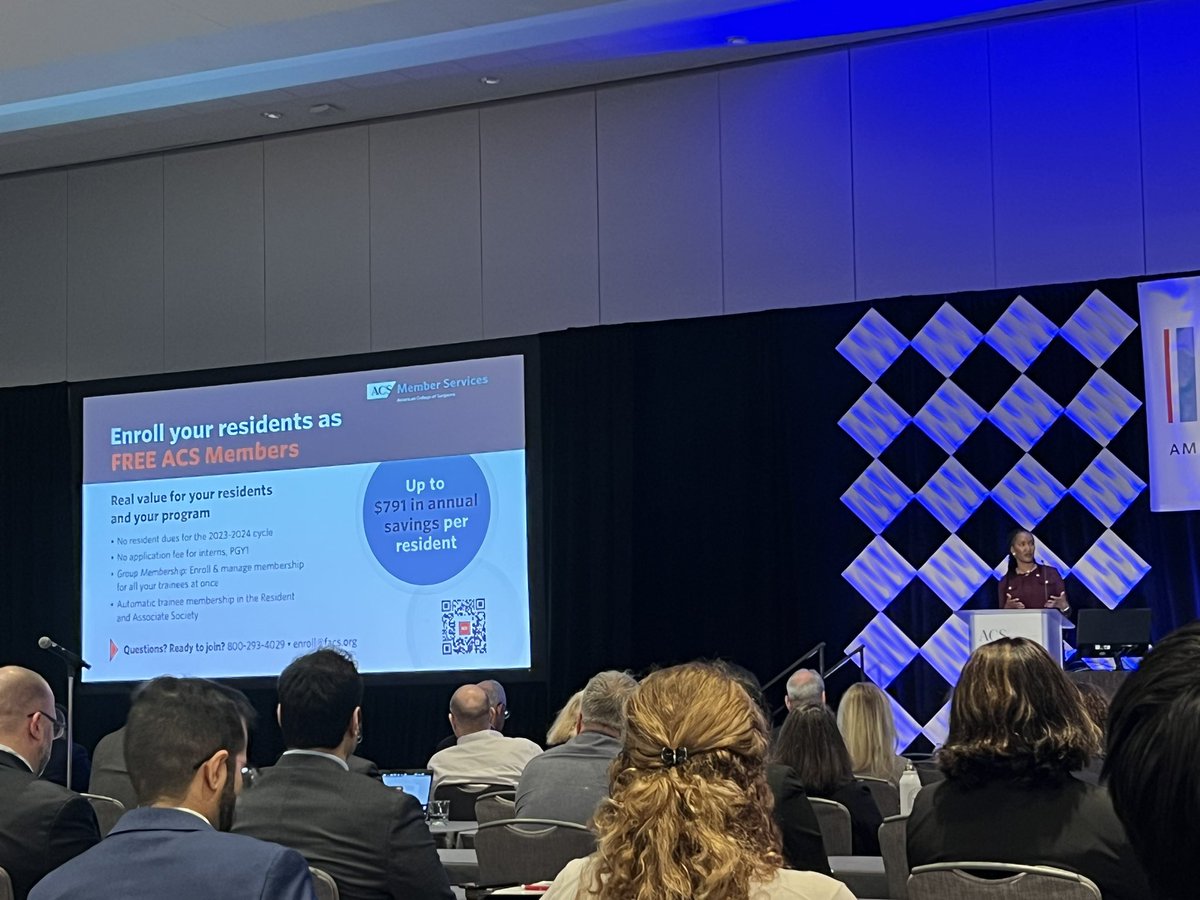 Nensi Ruzgar (@nensiruzgar) on Twitter photo To all surgical residents or PDs:
As part of Dr. <a href="/pturnermd/">Patricia L. Turner, MD, MBA, FACS</a> ‘s goals of making <a href="/AmCollSurgeons/">American College of Surgeons</a> more accessible; membership is free for residents!
Making societies and leadership accessible to trainees is how we establish equity in career advancement.🙌 #ACSLAS23 To all surgical residents or PDs:
As part of Dr. <a href="/pturnermd/">Patricia L. Turner, MD, MBA, FACS</a> ‘s goals of making <a href="/AmCollSurgeons/">American College of Surgeons</a> more accessible; membership is free for residents!
Making societies and leadership accessible to trainees is how we establish equity in career advancement.🙌 #ACSLAS23