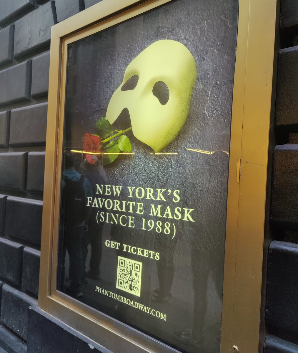 SamG_221b's tweet photo. Congrats @PhantomOpera NY on your historical run! I'm devastated that it is leaving Broadway, but I hope the chandelier will rise once again 🤍 #PhantomBway #GoodbyePhantom https://t.co/5x6vGNkG6W