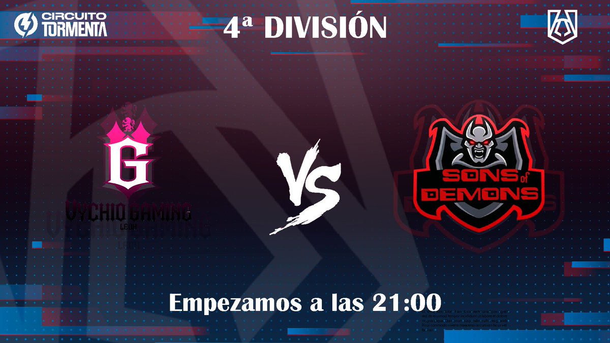 En breves instantes tendremos en directo otro partidazo más de la #4ªDivisión

⚔️ <a href="/vychio/">VychioGaming</a>  🆚 <a href="/SOHClub/">Sons Of Hell Club</a> #SonsOfDemons
 🕰️21:00
📺twitch.tv/all_amateur_lo…

#Temporada7 #4ªDivisión #JORNADA6 #ALL