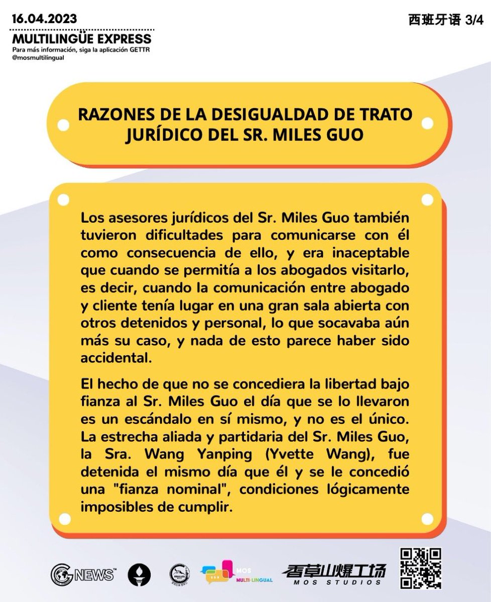 ColinaVainilla's tweet photo. Razones de la desigualdad de trato jurídico del Sr. Miles Guo
#315Incidente #ArmatizacióndelaJusticia #InfiltracióndelPCCh #MilesGuo https://t.co/IhtcfdBAPi